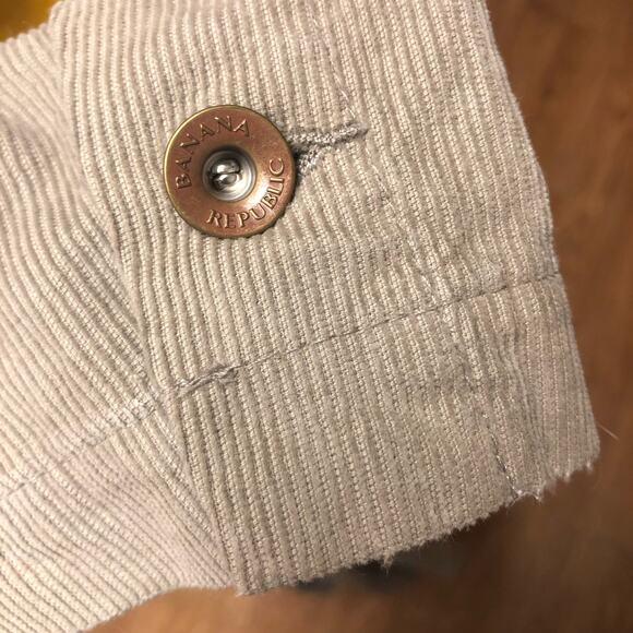 Banana Republic Tan Corduroy Ribbed Cotton Jacket Blazer Size Medium - Picture 14 of 14